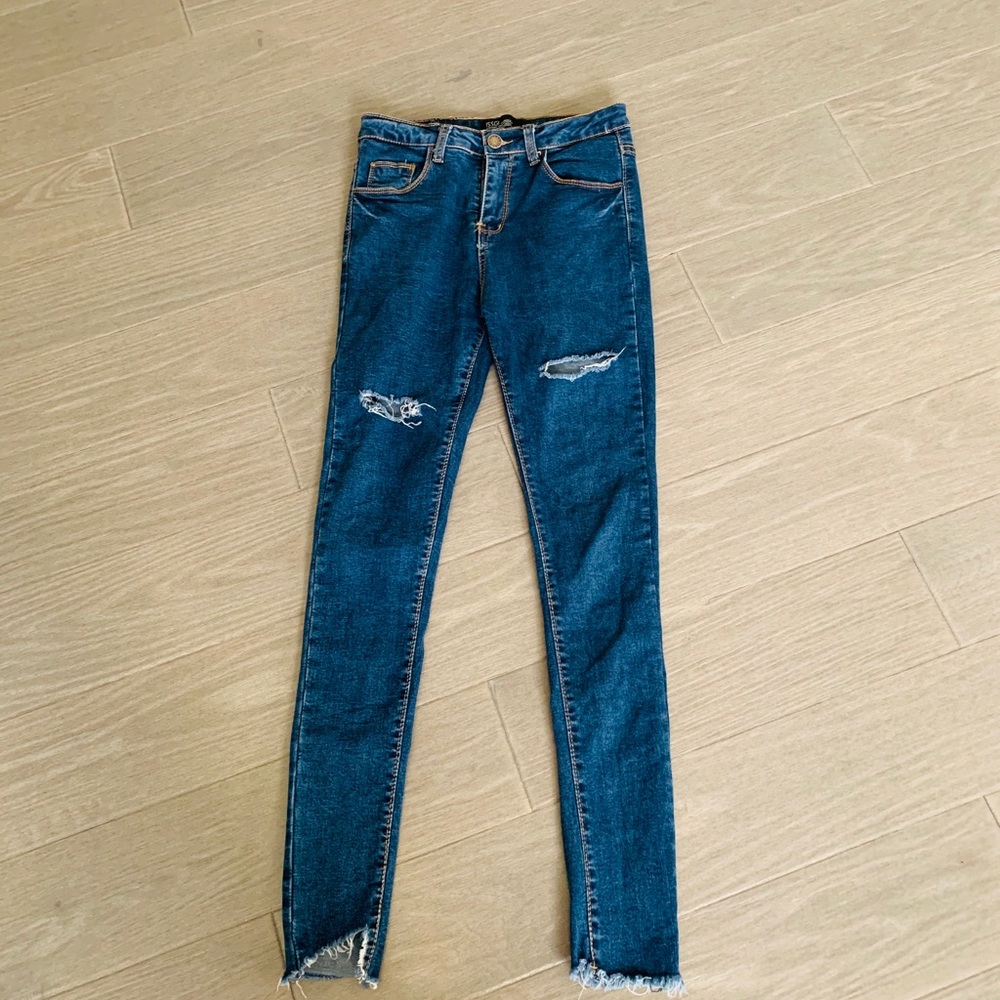 High waisted skinny jean